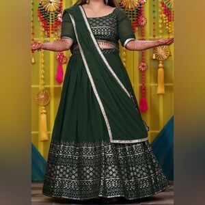 Green Indian dress / lehenga